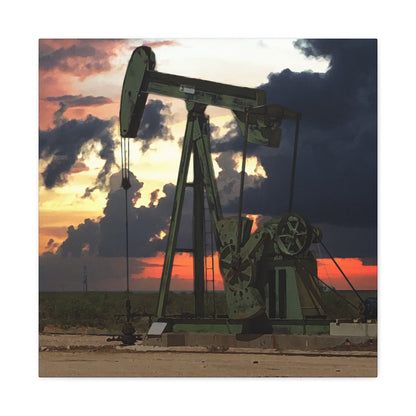 'Pumping Unit' Canvas Gallery Wrap