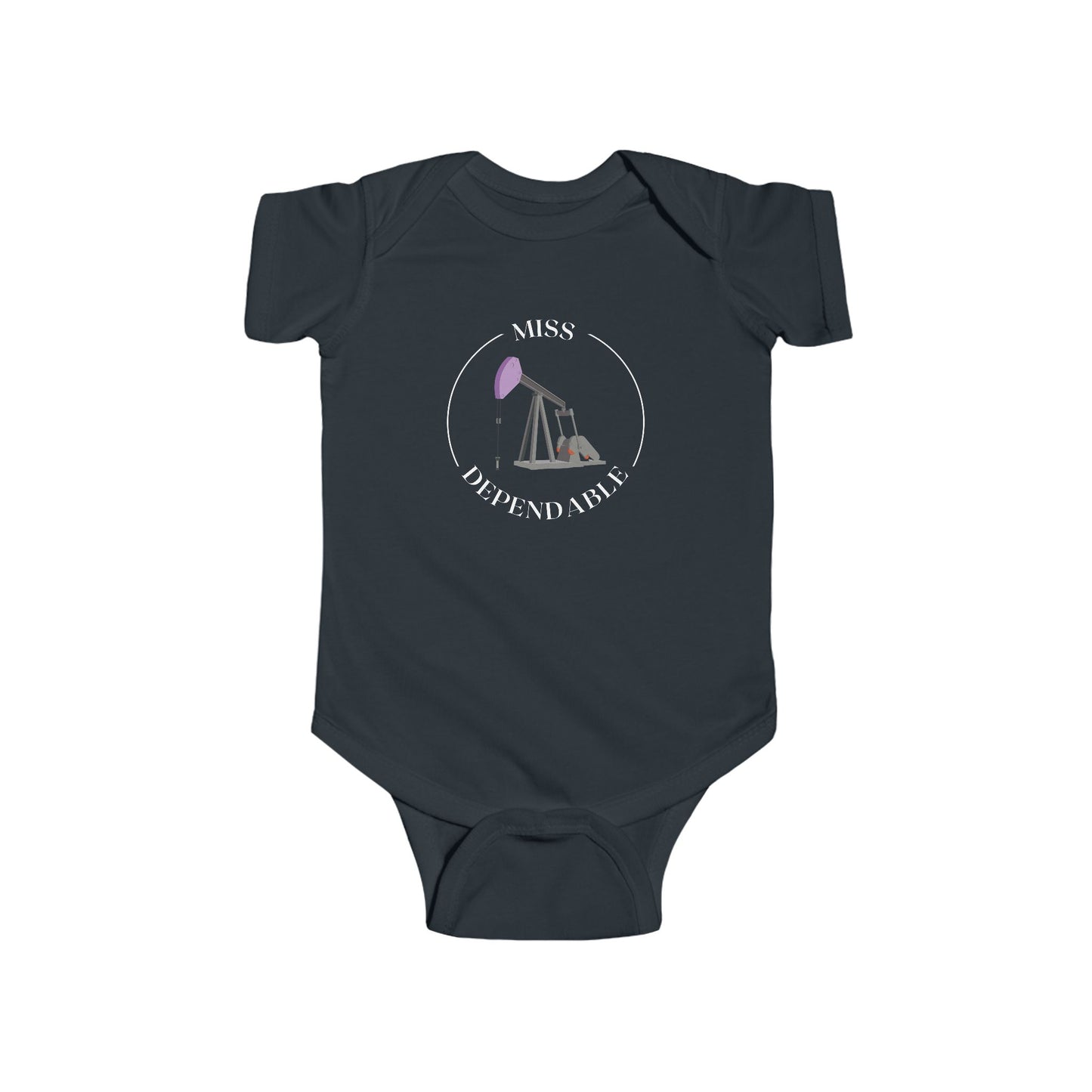 ‘Miss Dependable’ Pumping Unit Infant Short Sleeve Bodysuit