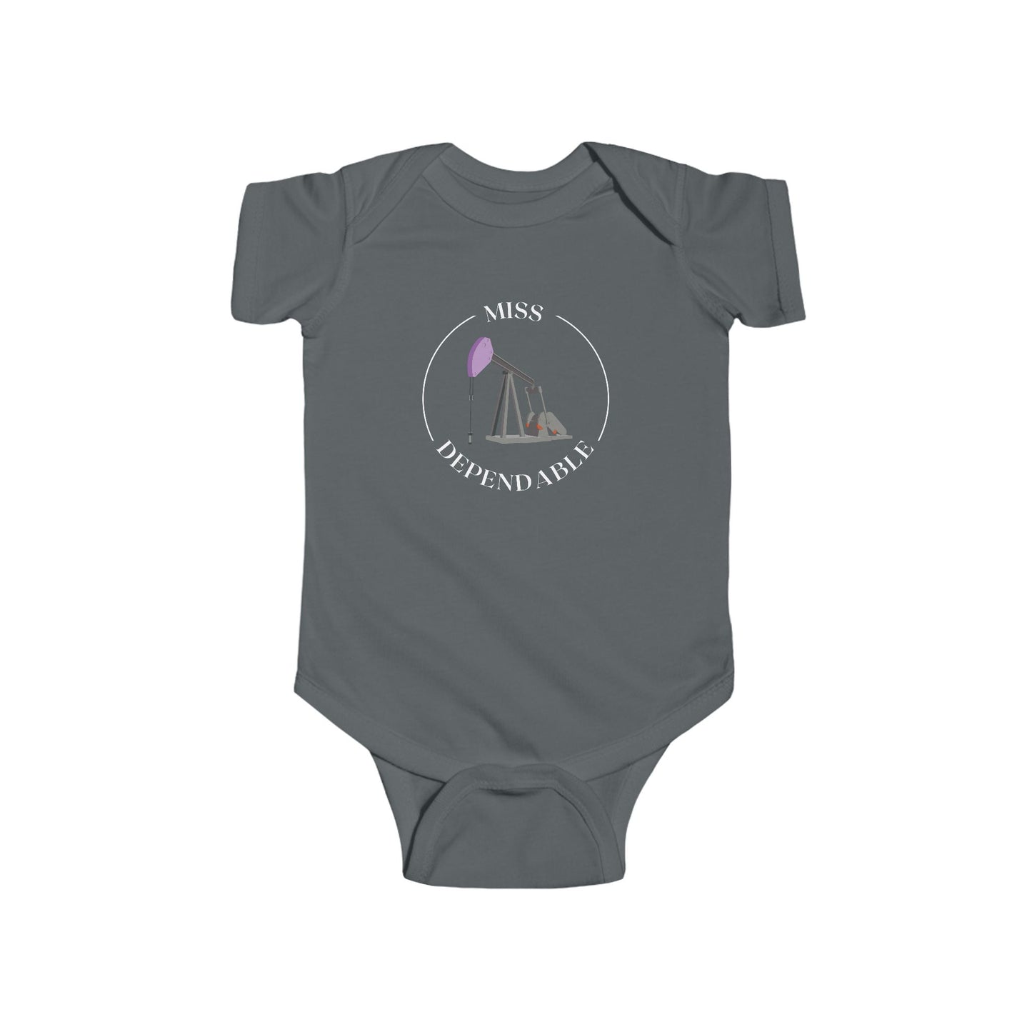‘Miss Dependable’ Pumping Unit Infant Short Sleeve Bodysuit