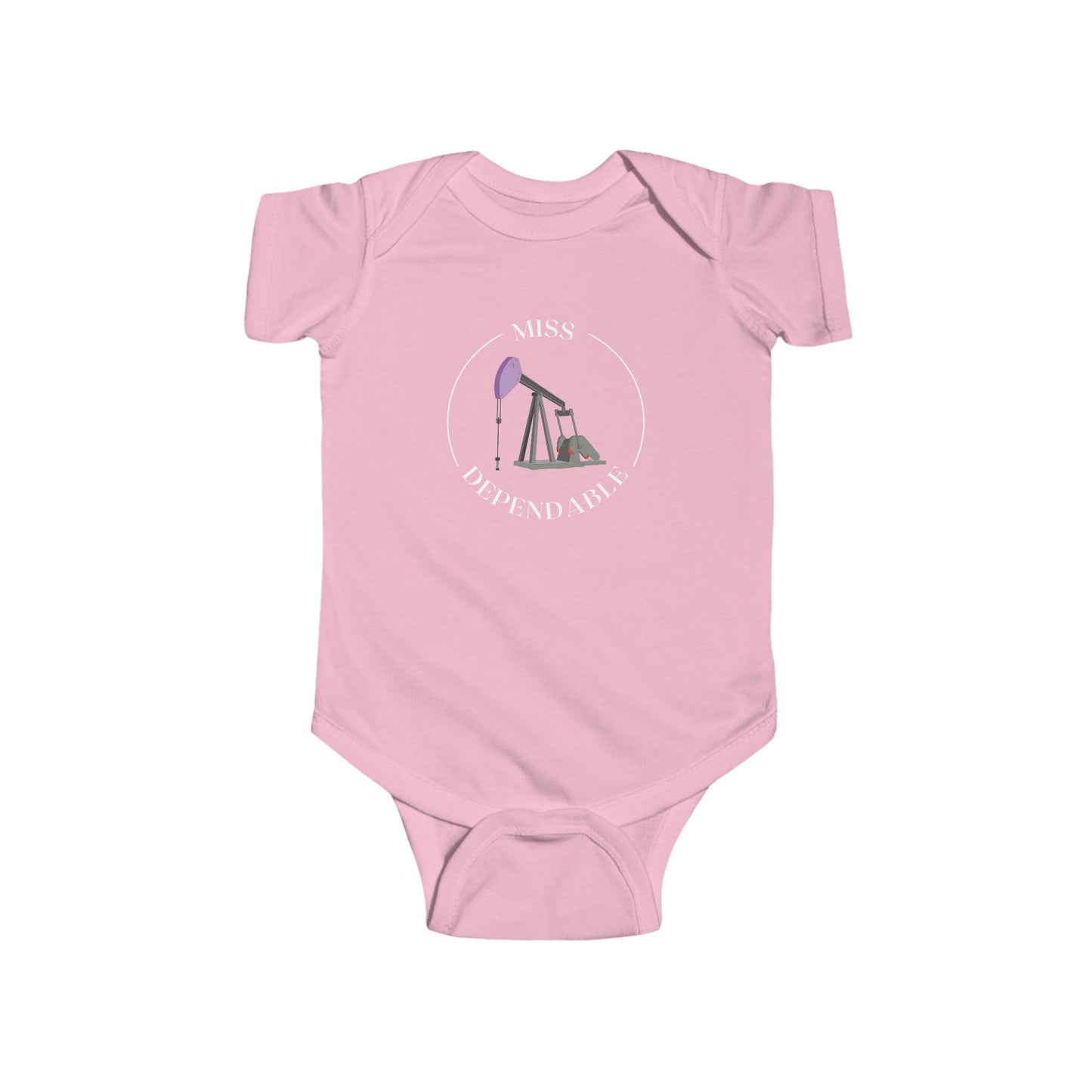 ‘Miss Dependable’ Pumping Unit Infant Short Sleeve Bodysuit
