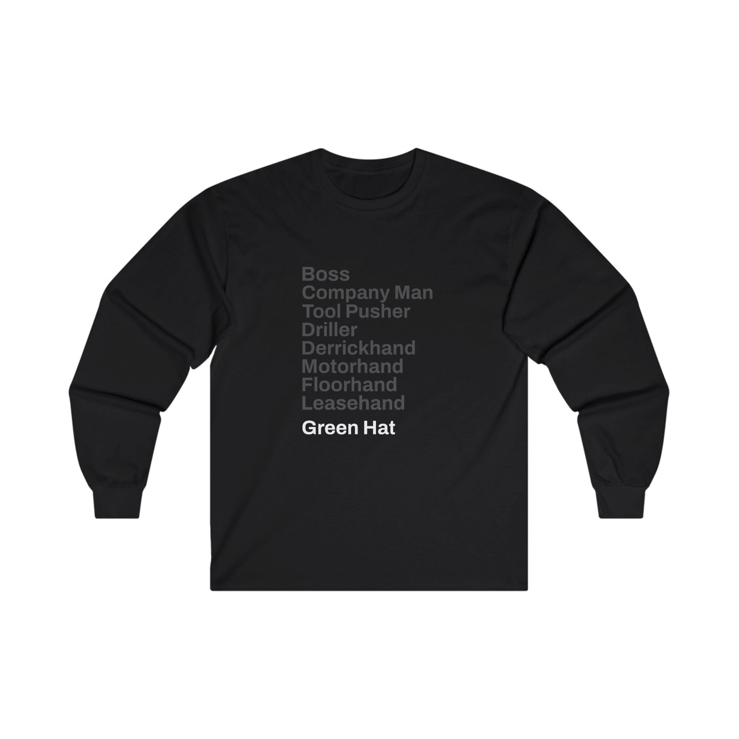 Rig Crew Series 'Green Hat' - Adult Long Sleeve Tee