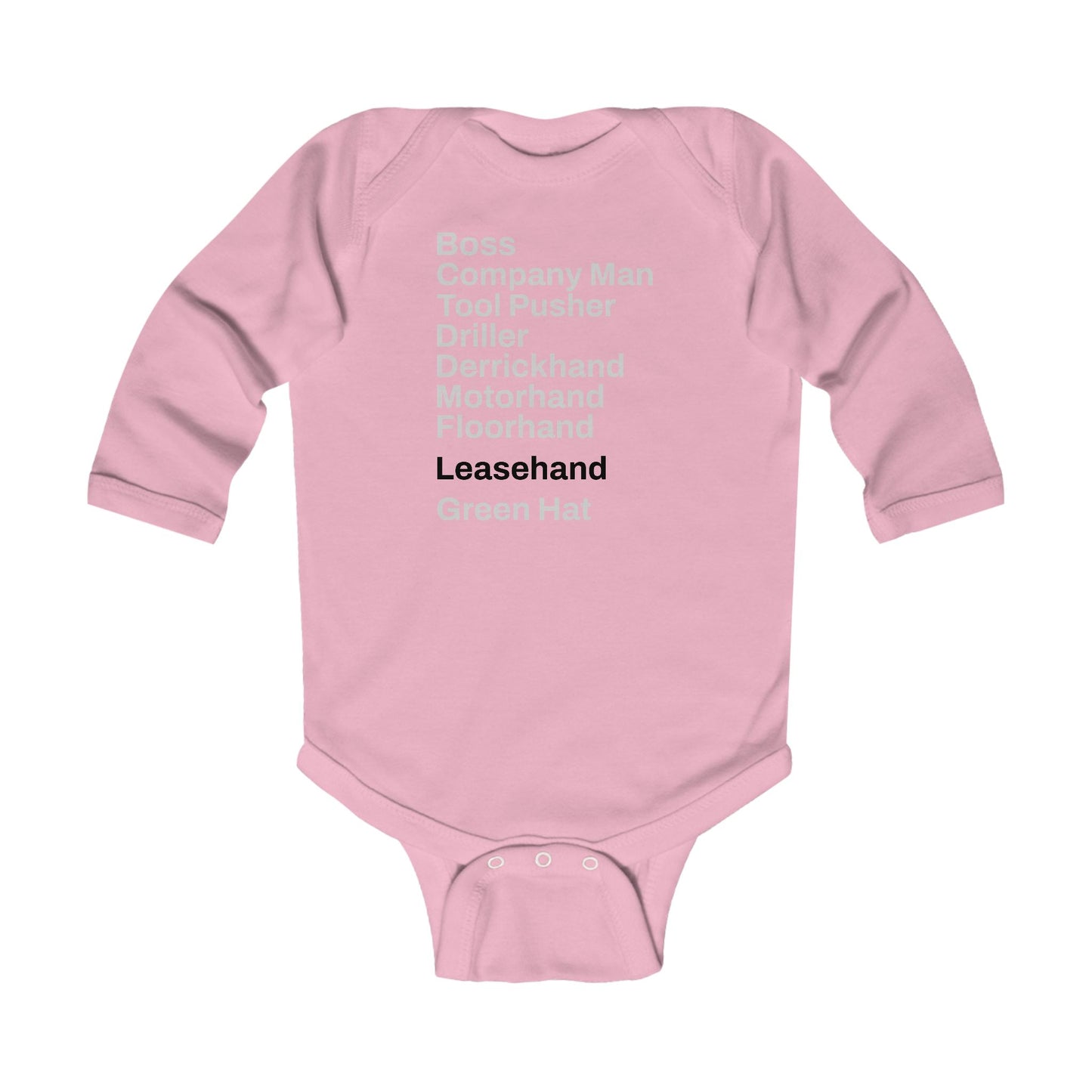 Rig Crew Series 'Leasehand' - Infant Long Sleeve Onesie