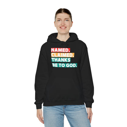'Named, Claimed' Adult Pullover Hoodie