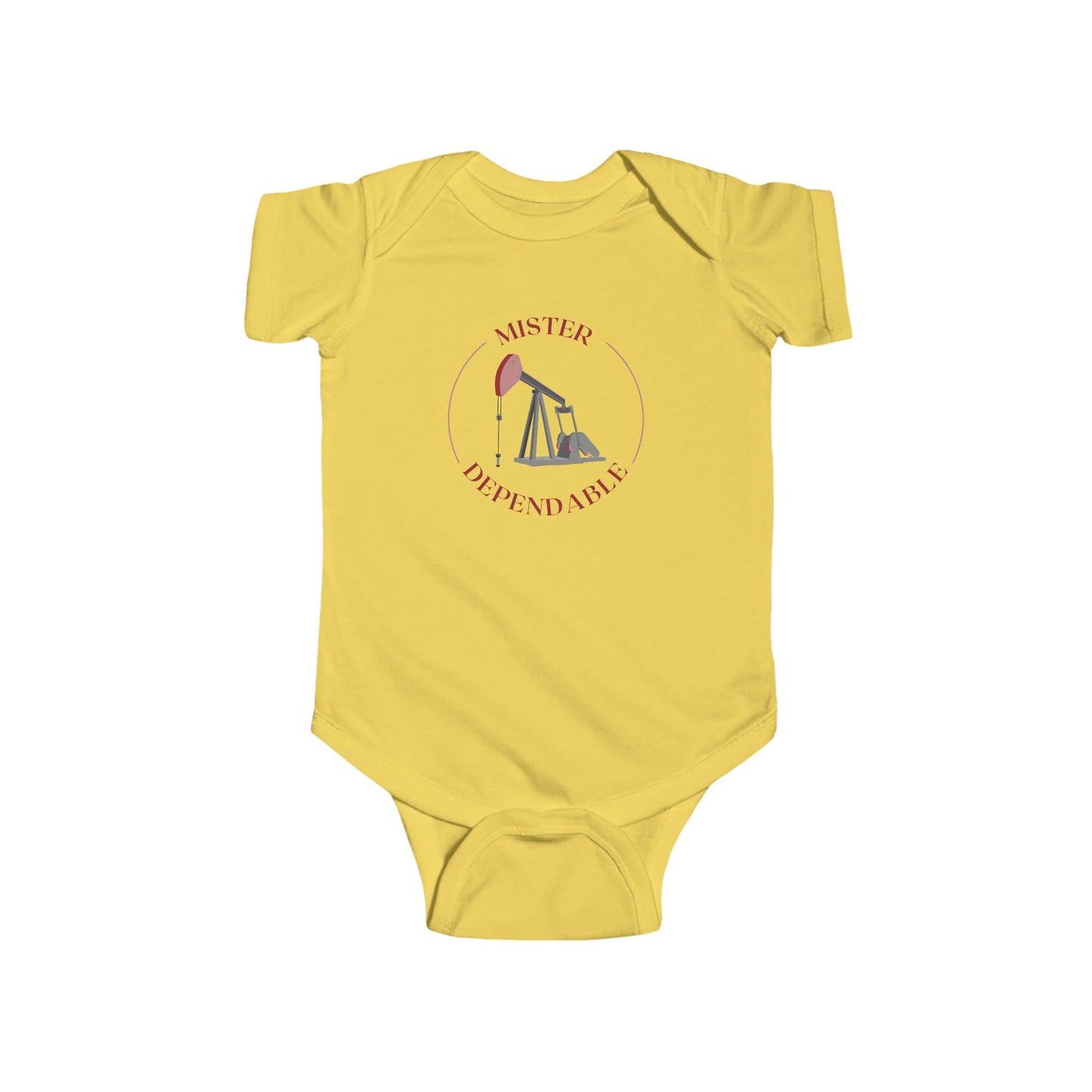 'Mister Dependable' Pumping Unit Infant Short Sleeve Bodysuit