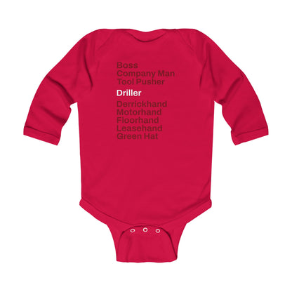 Rig Crew Series 'Driller' - Infant Long Sleeve Onesie