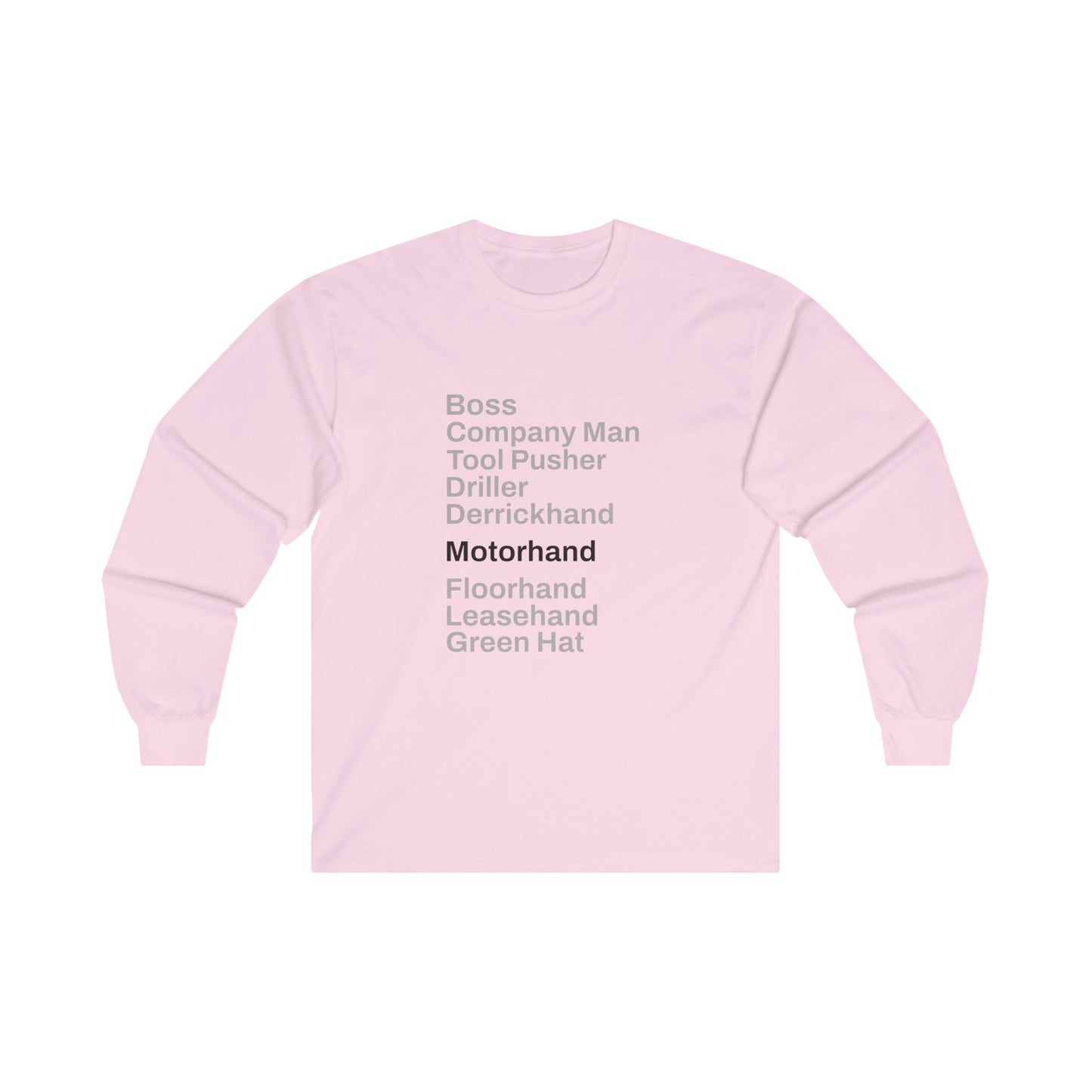 Rig Crew Series 'Motorhand' - Adult Long Sleeve Tee