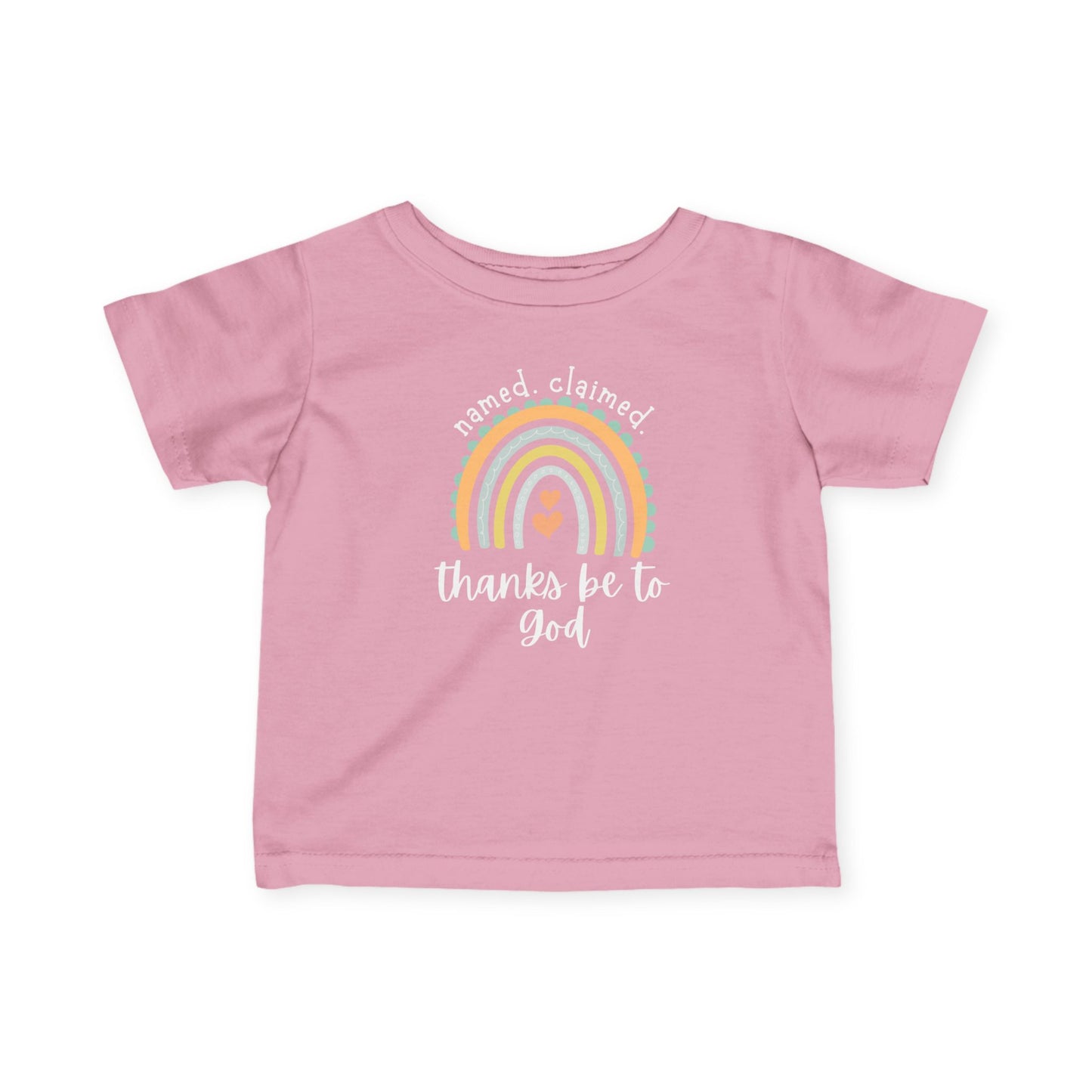 'Thanks be to God' Rainbow Infant Short Sleeve Tee