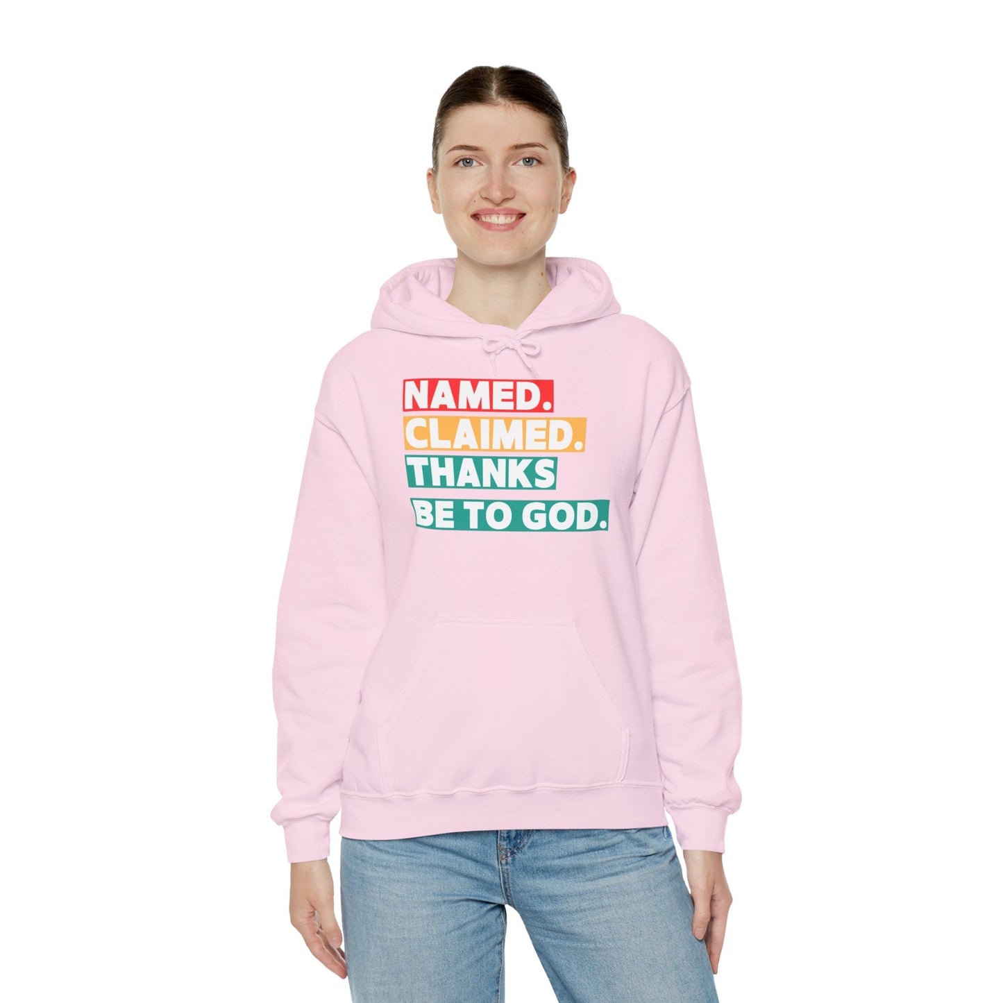 'Named, Claimed' Adult Pullover Hoodie
