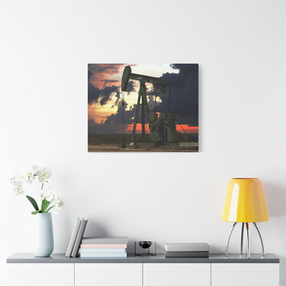 'Pumping Unit' Canvas Gallery Wrap