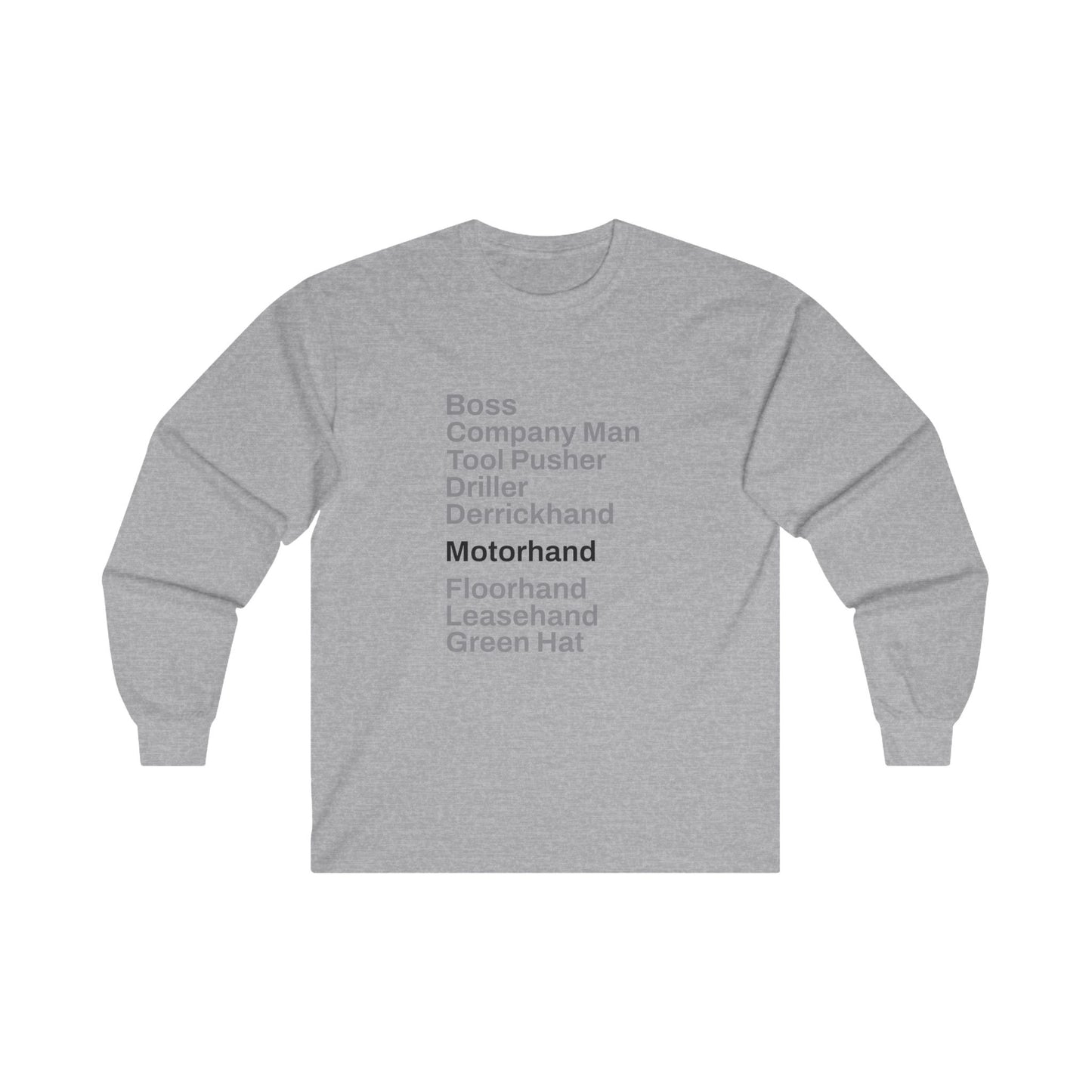 Rig Crew Series 'Motorhand' - Adult Long Sleeve Tee