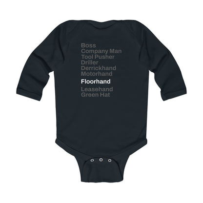 Rig Crew Series 'Floorhand' - Infant Long Sleeve Onesie