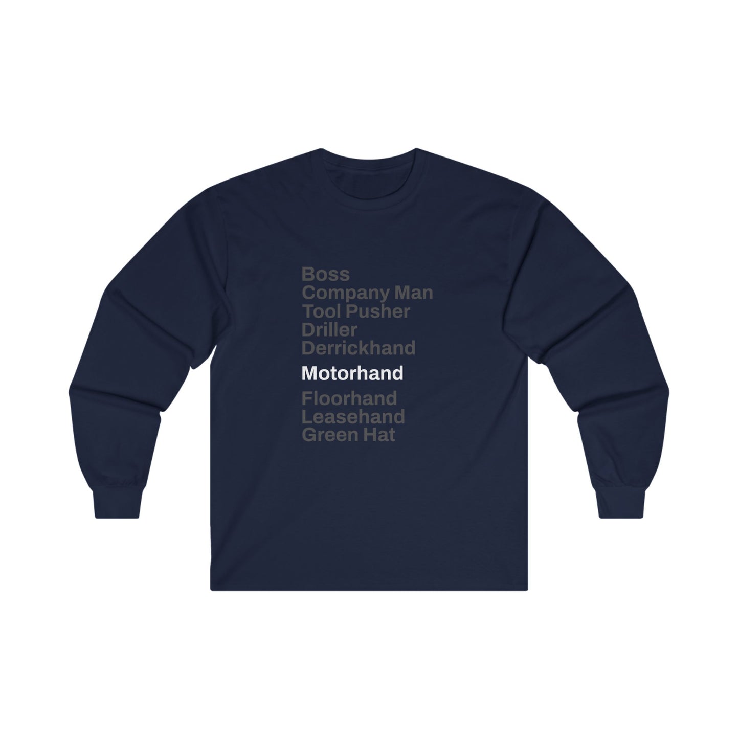 Rig Crew Series 'Motorhand' - Adult Long Sleeve Tee