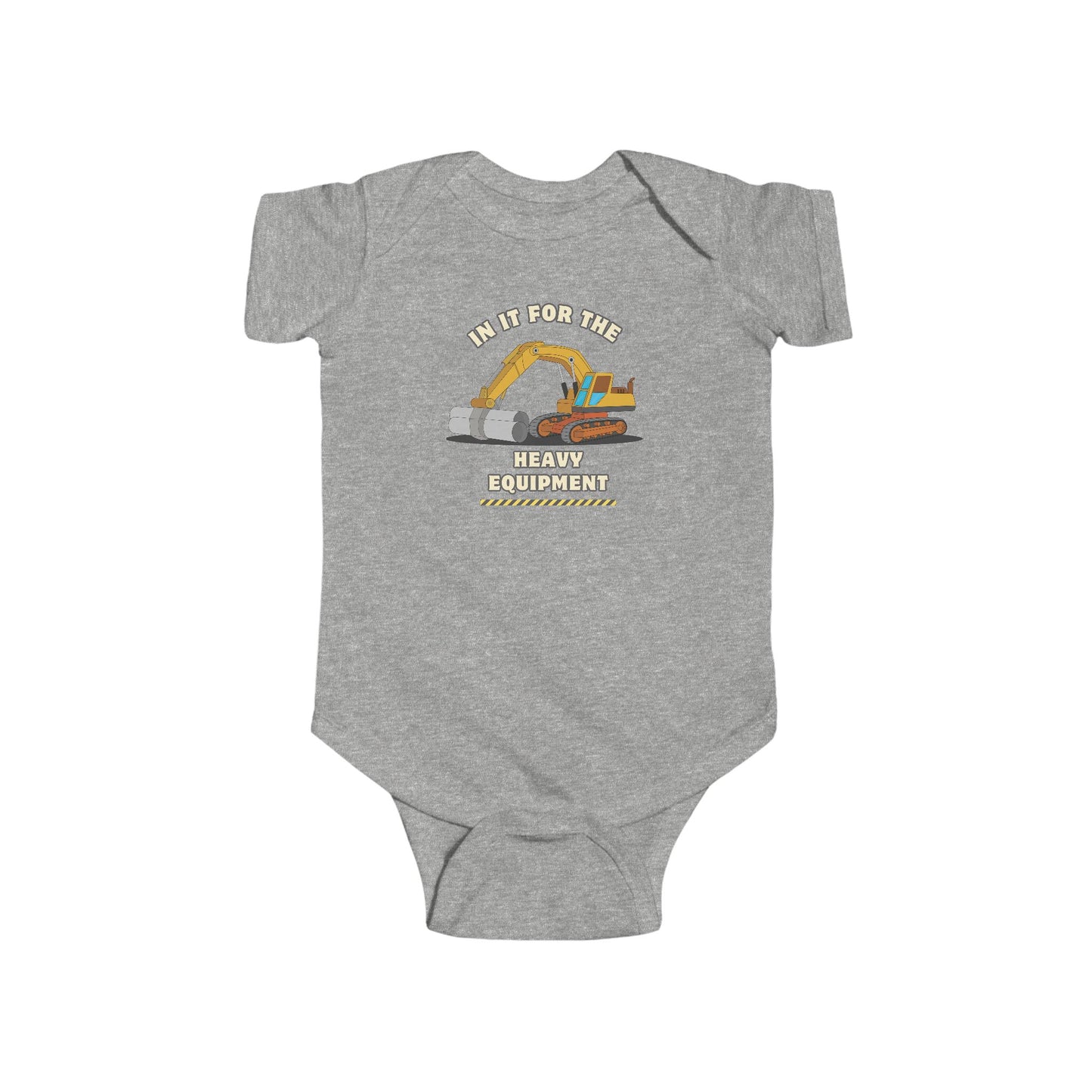 'Heavy Equipment' Infant Short Sleeve Onesie