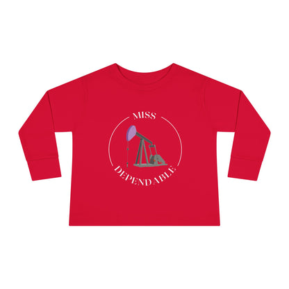 'Miss Dependable' Toddler Long Sleeve Tee