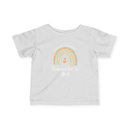 'Thanks be to God' Rainbow Infant Short Sleeve Tee