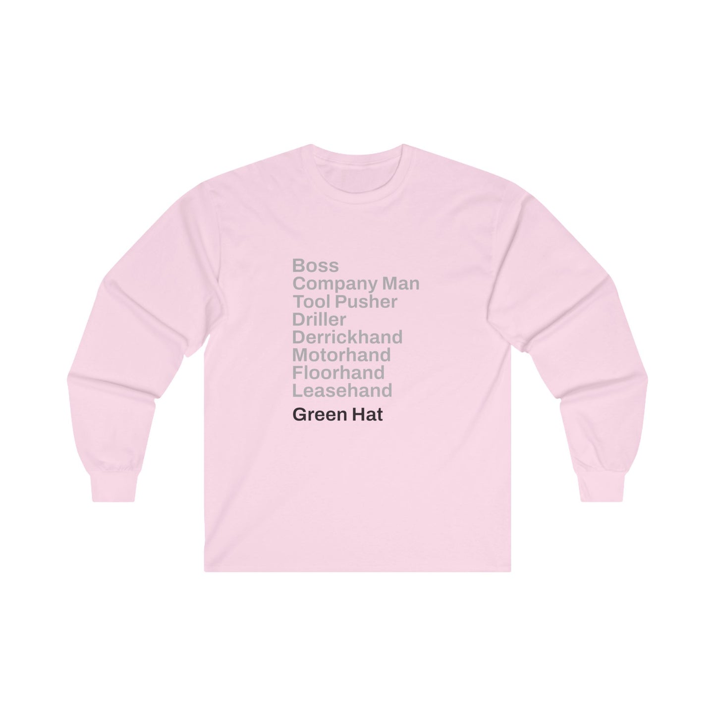 Rig Crew Series 'Green Hat' - Adult Long Sleeve Tee
