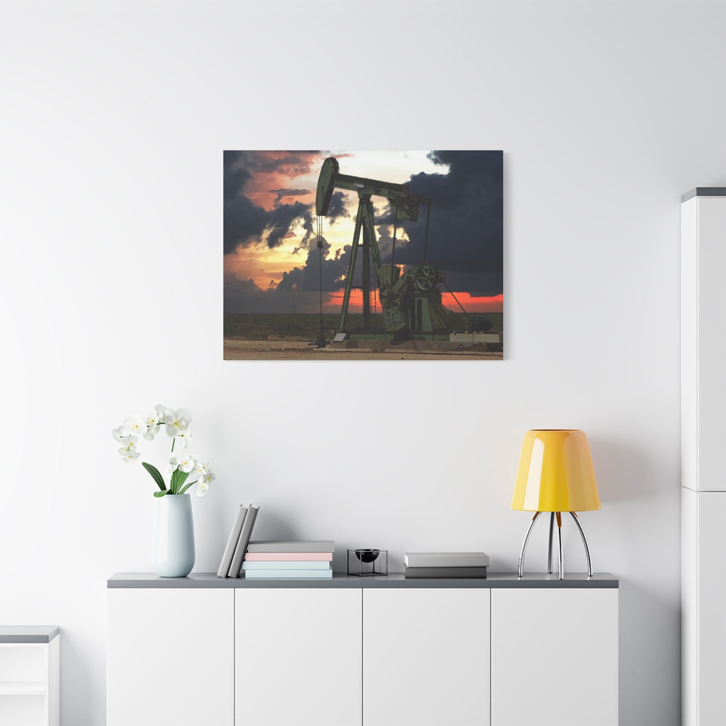'Pumping Unit' Canvas Gallery Wrap