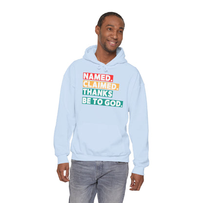'Named, Claimed' Adult Pullover Hoodie