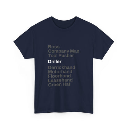 Rig Crew Series 'Driller' - Adult Short Sleeve Tee