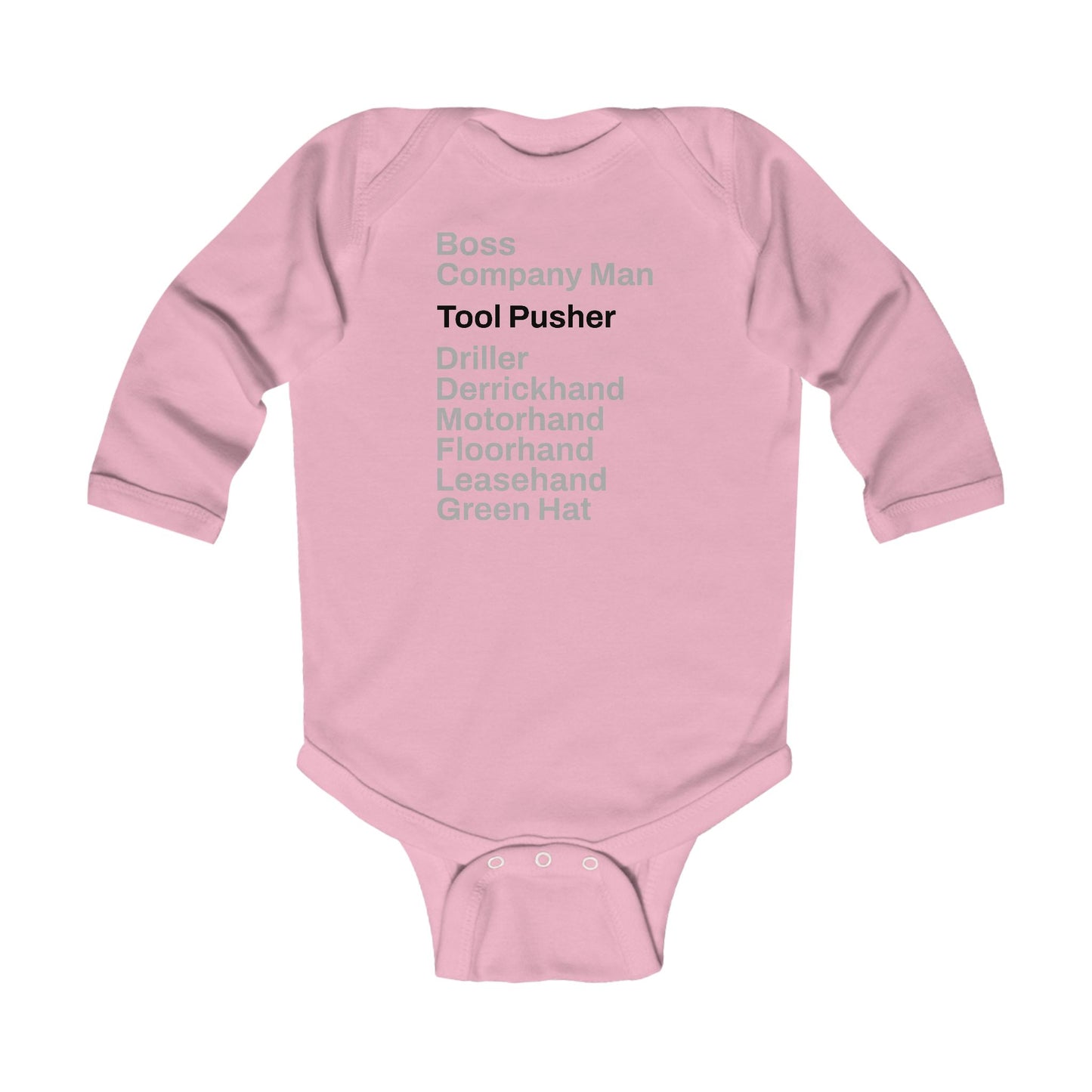 Rig Crew Series 'Tool Pusher' - Infant Long Sleeve Onesie