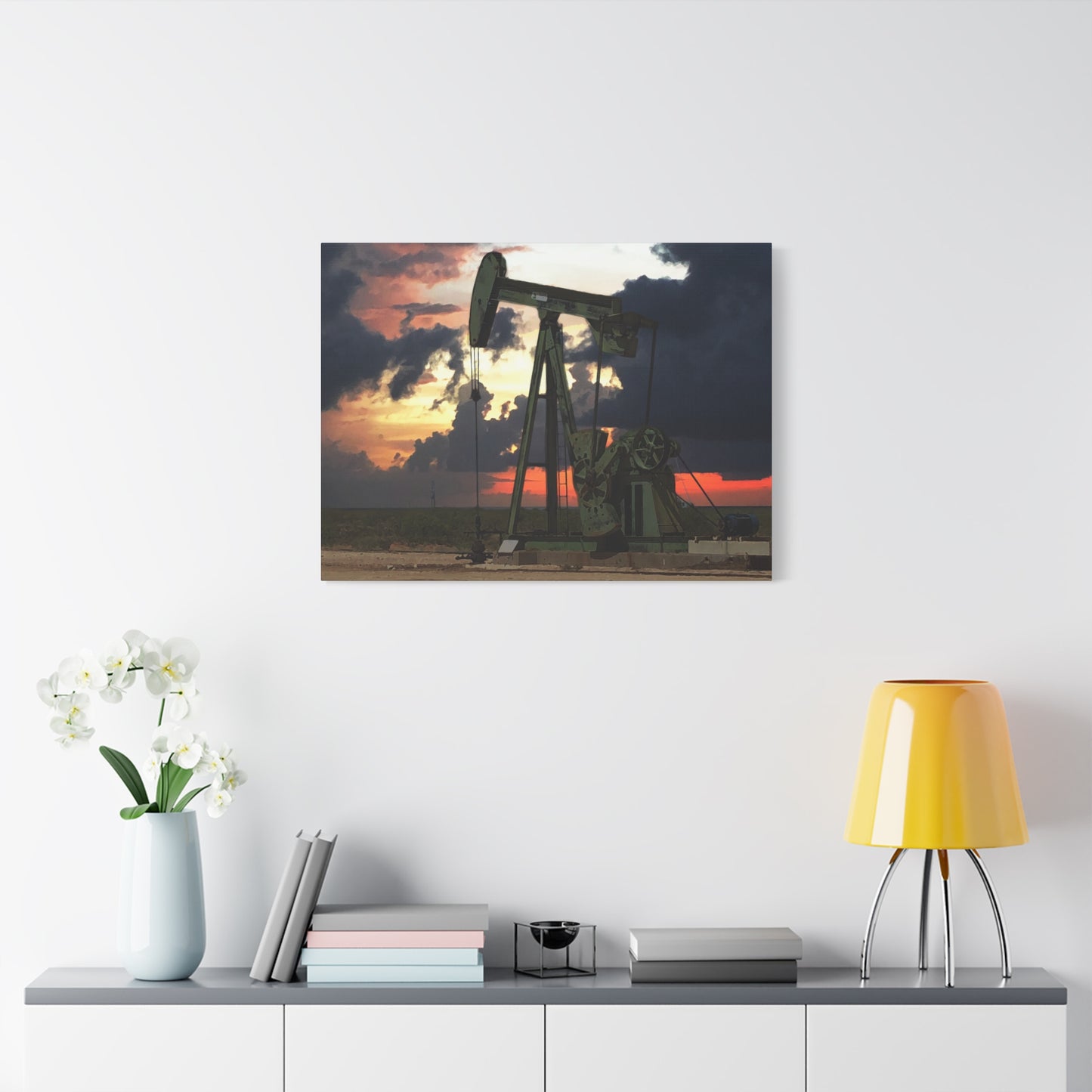 'Pumping Unit' Canvas Gallery Wrap