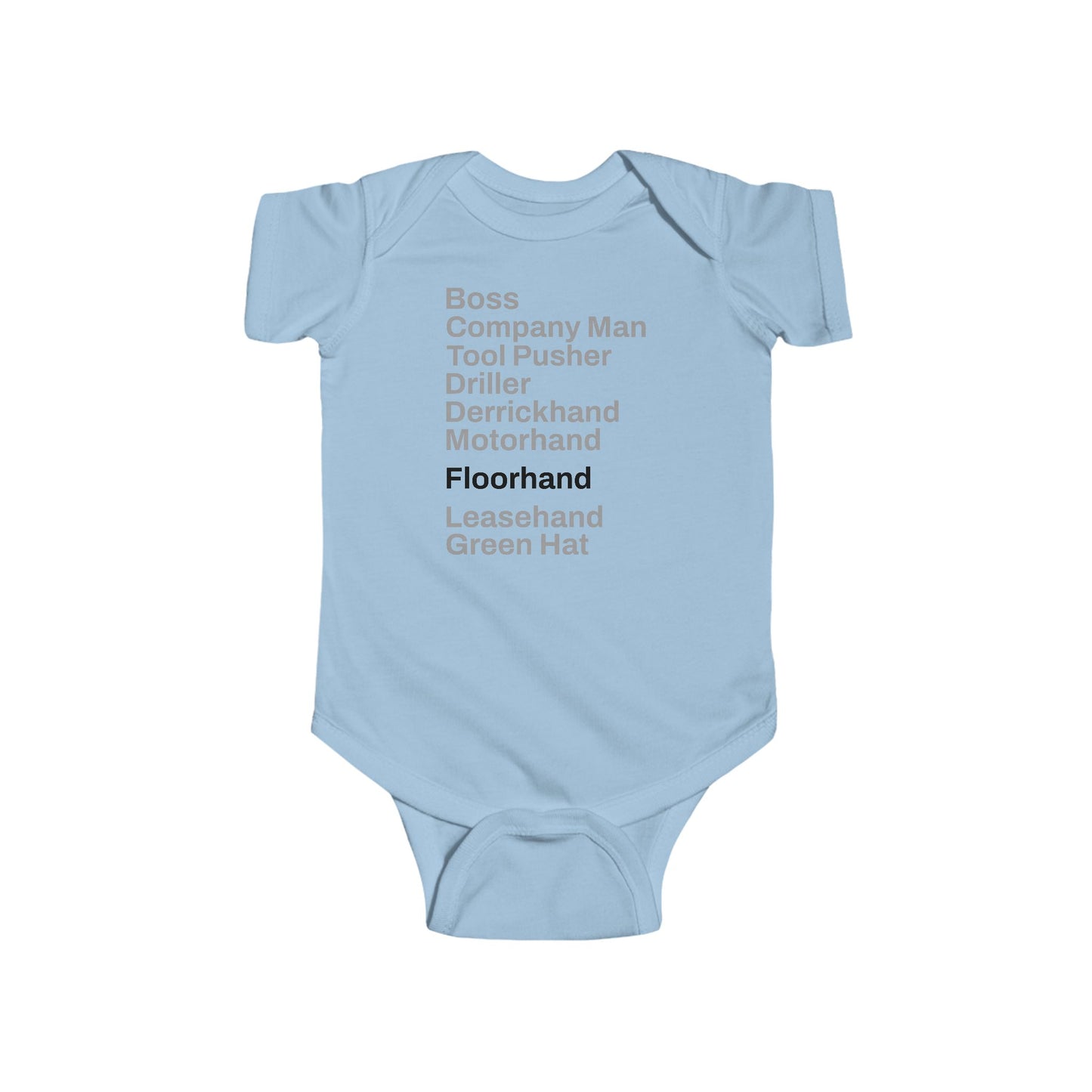 Rig Crew Series 'Floorhand' - Infant Short Sleeve Onesie