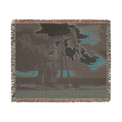 'Pumping Unit' Woven Blanket