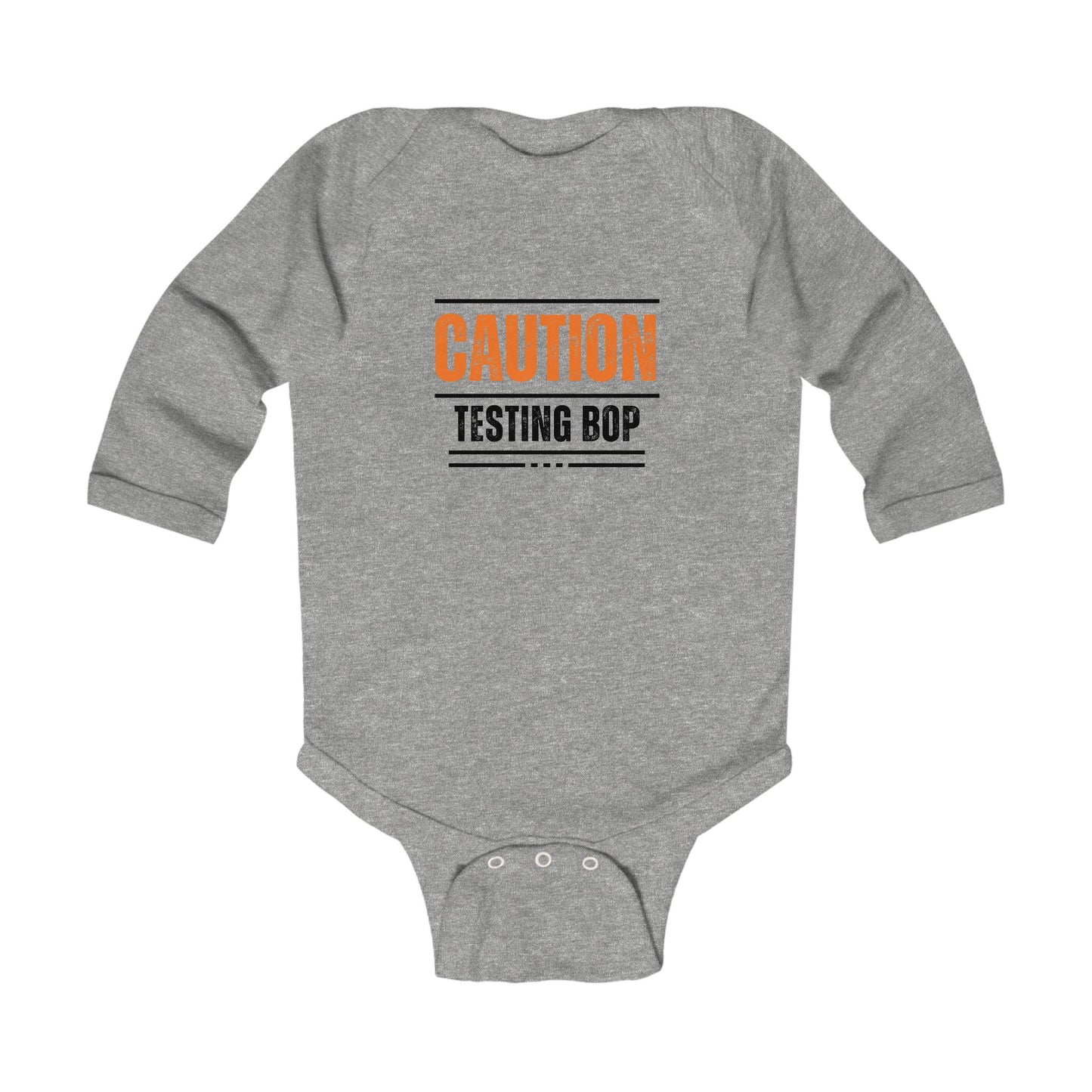 'Testing BOP' Infant Long Sleeve Onesie