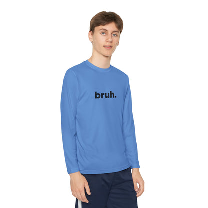 'bruh.' Youth Long Sleeve Tee