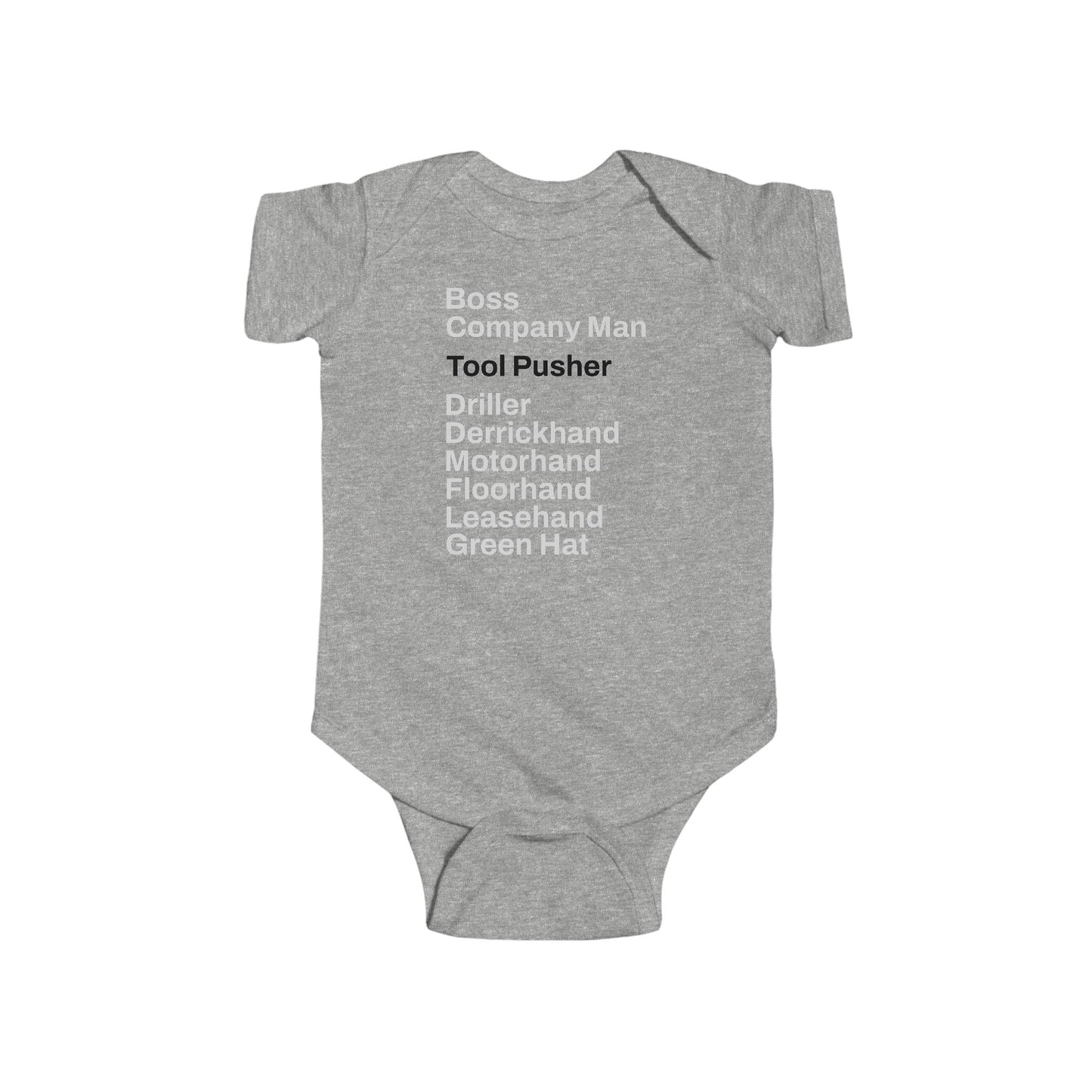 Rig Crew Series 'Tool Pusher' - Infant Short Sleeve Onesie
