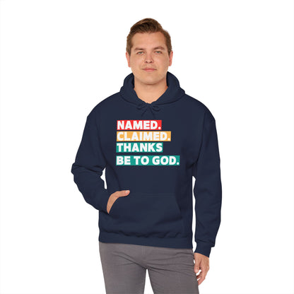 'Named, Claimed' Adult Pullover Hoodie