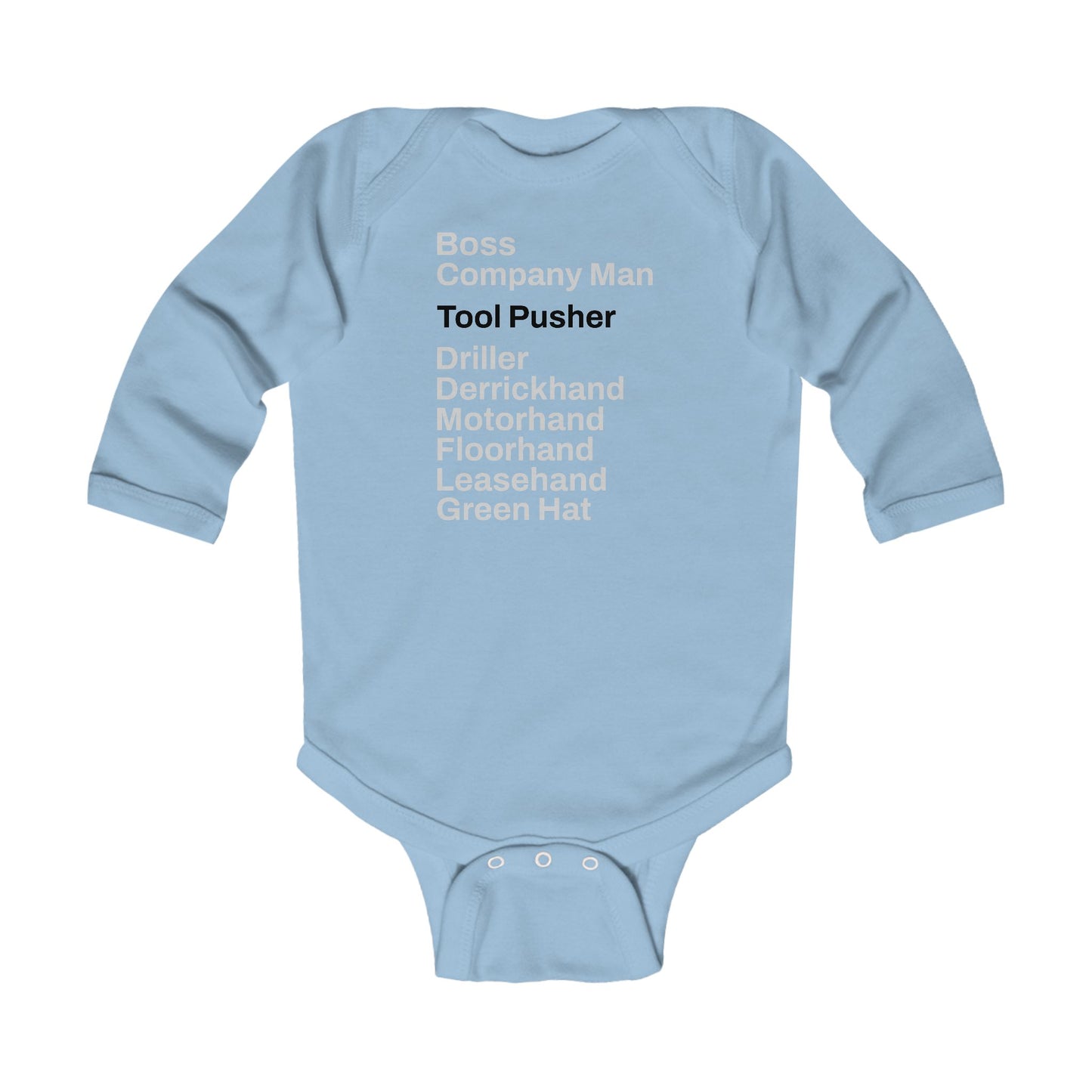 Rig Crew Series 'Tool Pusher' - Infant Long Sleeve Onesie