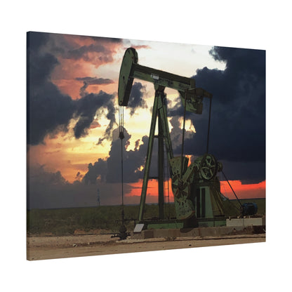 'Pumping Unit' Canvas Gallery Wrap