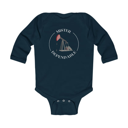 'Mister Dependable' Infant Long Sleeve Onesie