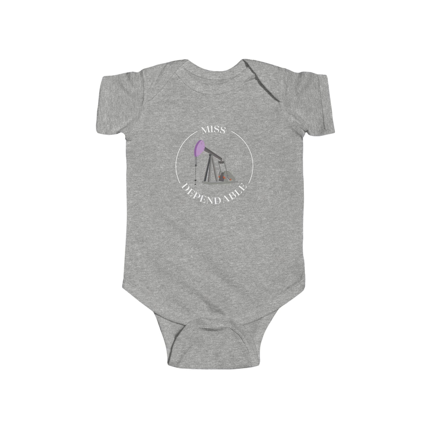 ‘Miss Dependable’ Pumping Unit Infant Short Sleeve Bodysuit
