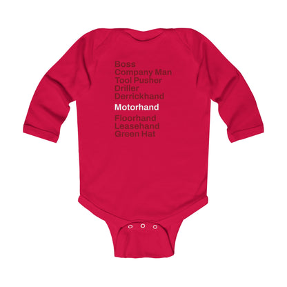Rig Crew Series 'Motorhand' - Infant Long Sleeve Onesie