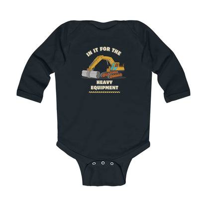 'Heavy Equipment' Infant Long Sleeve Onesie