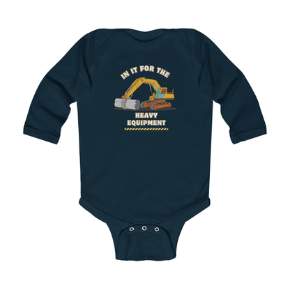 'Heavy Equipment' Infant Long Sleeve Onesie