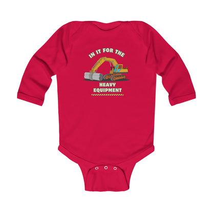 'Heavy Equipment' Infant Long Sleeve Onesie