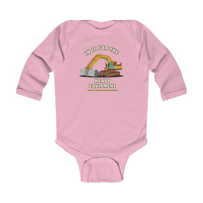 'Heavy Equipment' Infant Long Sleeve Onesie