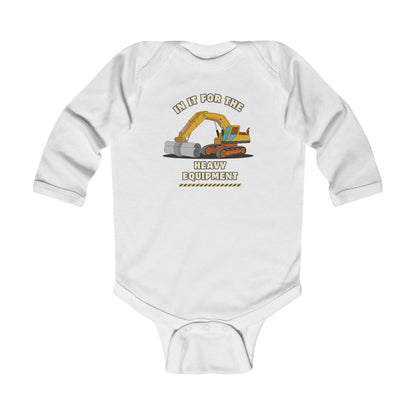 'Heavy Equipment' Infant Long Sleeve Onesie