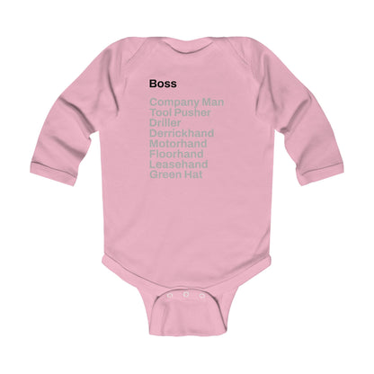 Rig Crew Series 'Boss' - Infant Long Sleeve Onesie
