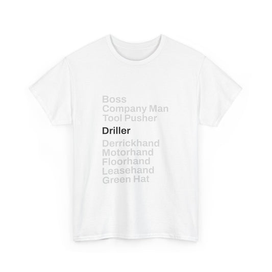 Rig Crew Series 'Driller' - Adult Short Sleeve Tee