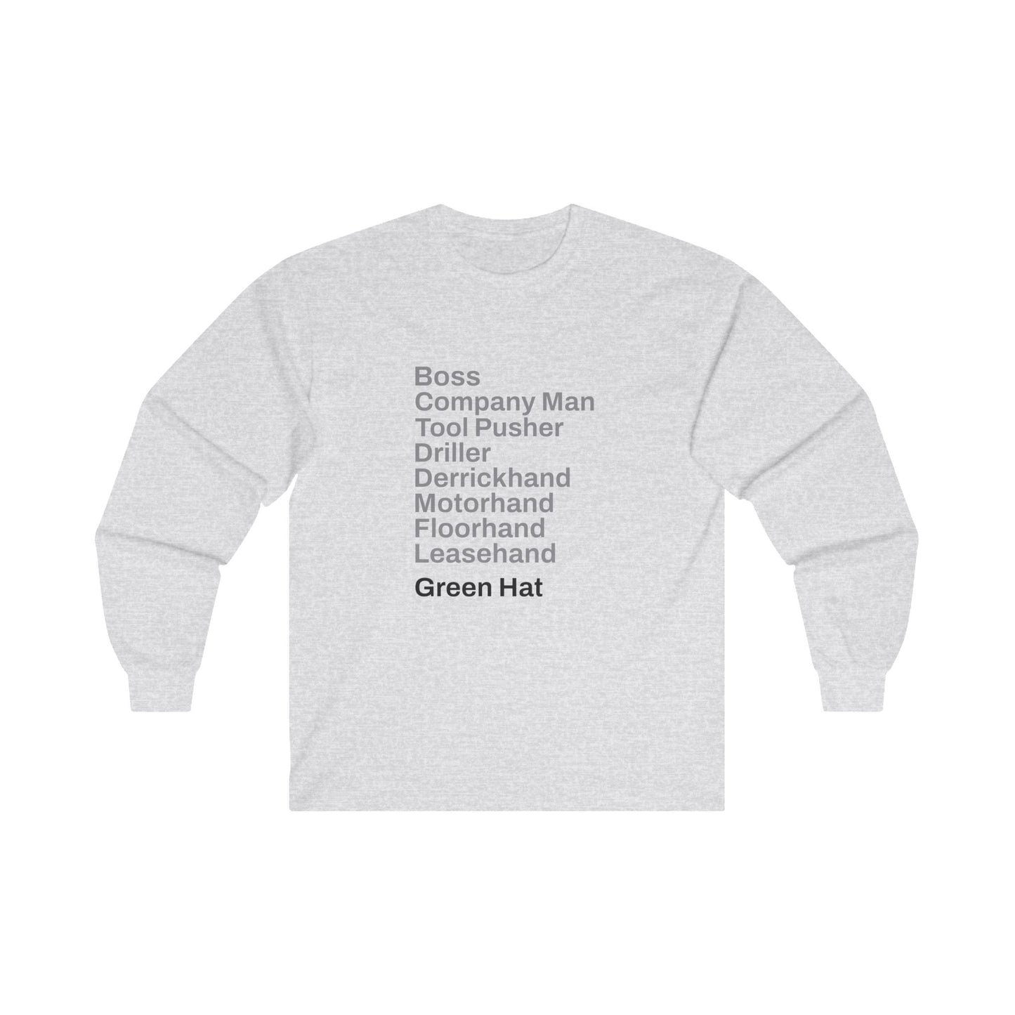 Rig Crew Series 'Green Hat' - Adult Long Sleeve Tee