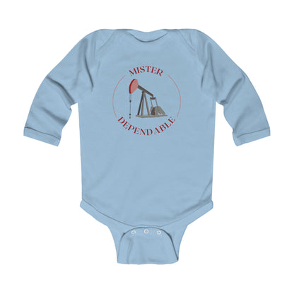 'Mister Dependable' Infant Long Sleeve Onesie