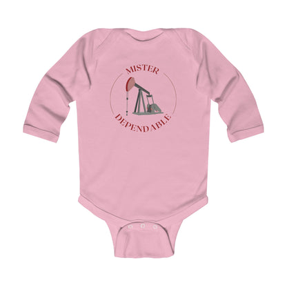 'Mister Dependable' Infant Long Sleeve Onesie