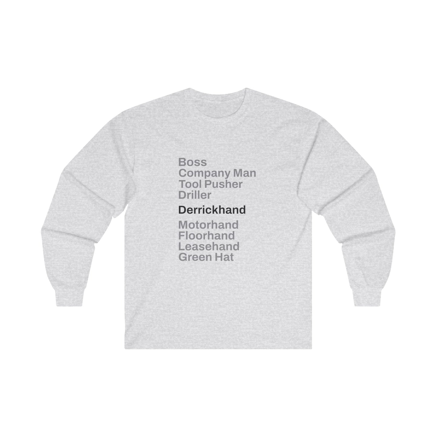 Rig Crew Series 'Derrickhand' - Adult Long Sleeve Tee