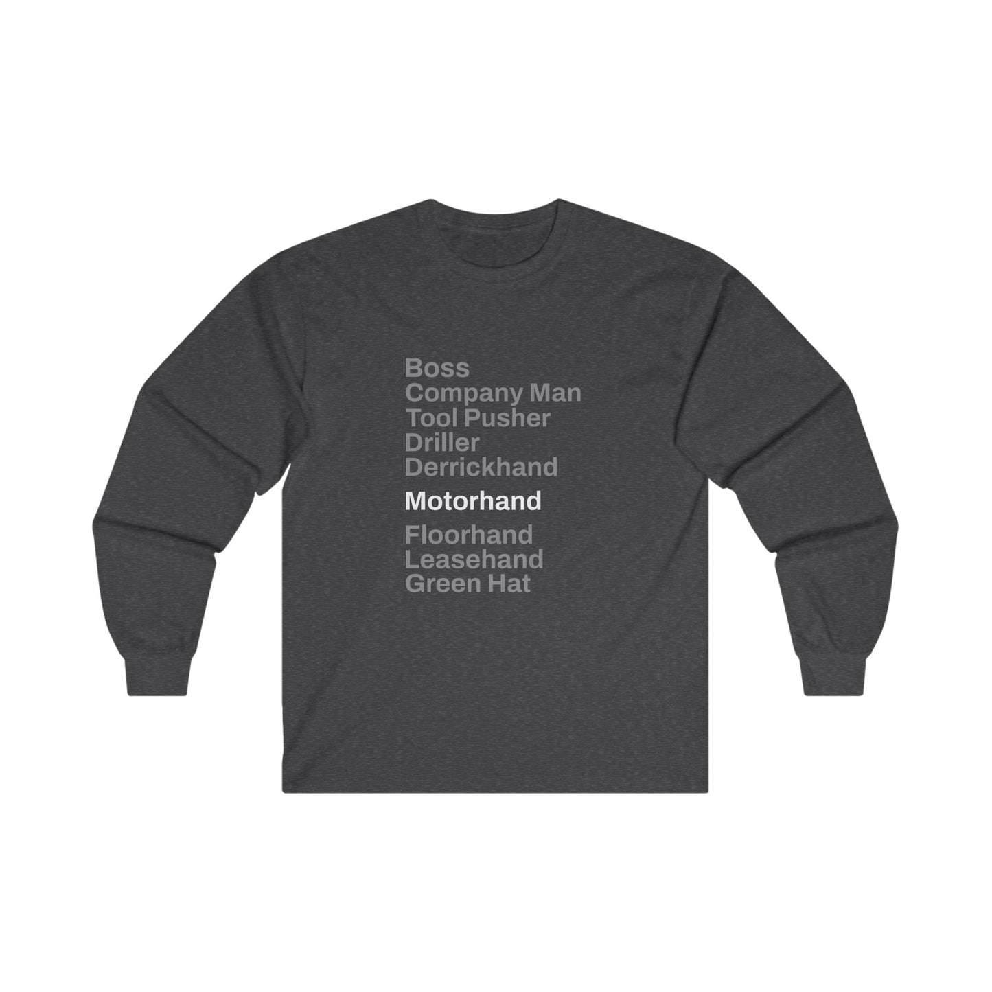 Rig Crew Series 'Motorhand' - Adult Long Sleeve Tee