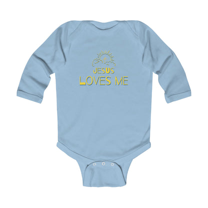 'Jesus Loves Me' Infant Long Sleeve Onesie
