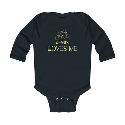 'Jesus Loves Me' Infant Long Sleeve Onesie